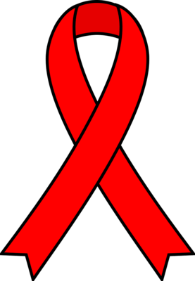 HIV Schleife - Lecktuch